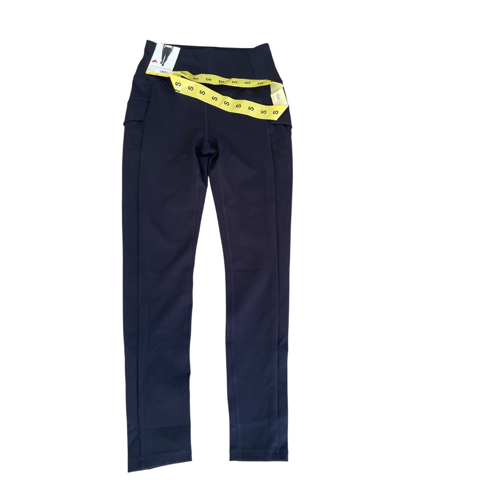 Spyder Active Womens Black Yoga Pants High Rise Pockets Leggings Size S 1967268